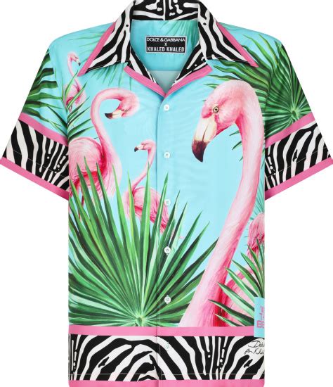 dj khaled dolce gabbana shirt|Dolce & Gabbana x DJ Khaled Flamingo Shirt .